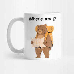 Lost bear - funny design Mug